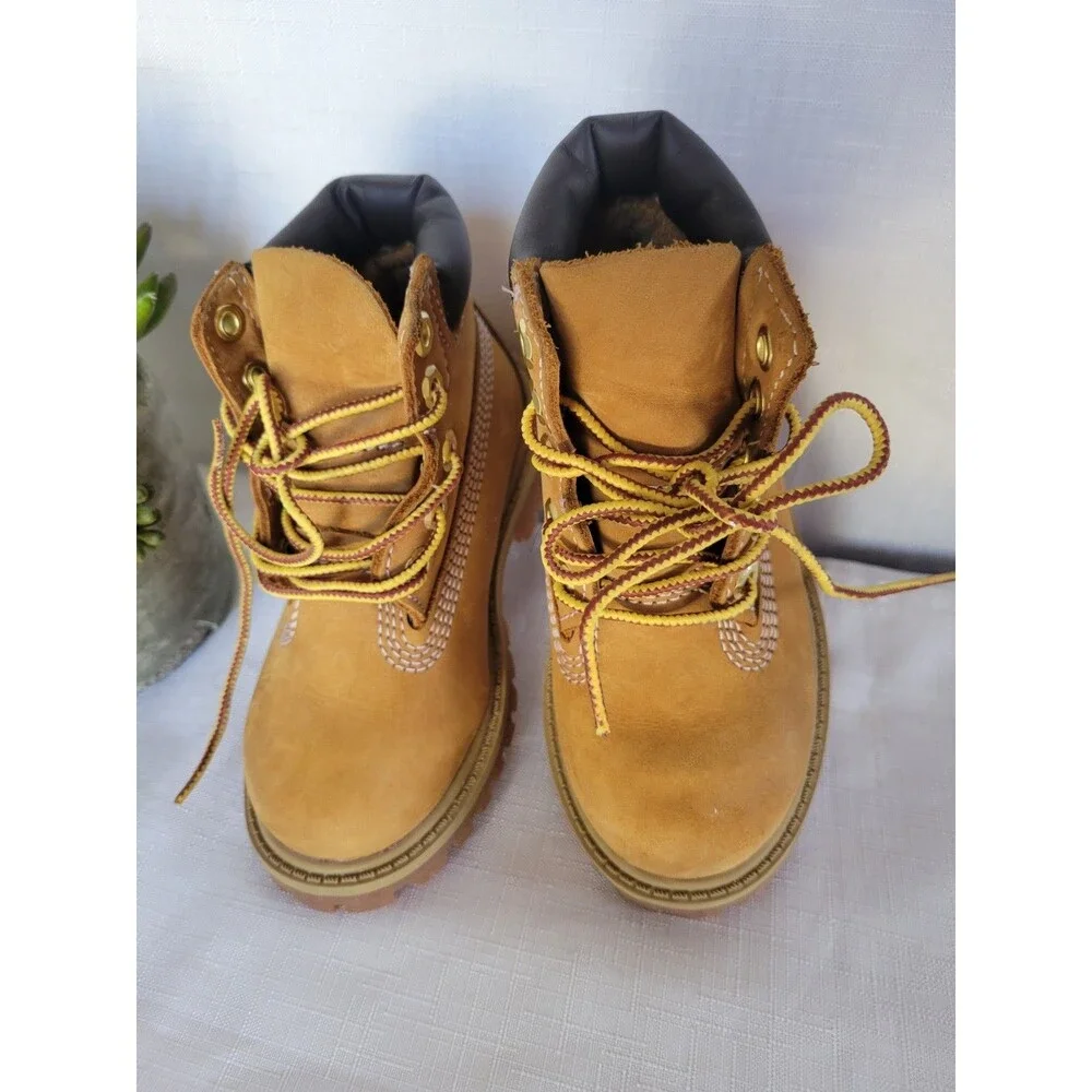 Timberland Toddlers 6 Inch Premium Waterproof Boots Lace Up Size 8